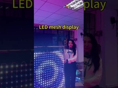 T20-1L Прозрачный светодиодный сетчатый дисплей для наружных помещений SMD3535 для поверхности здания