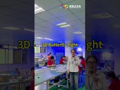 Гибкая бабочка 3D пиксельное светодиодное освещение полный цвет для декорации фестивалей